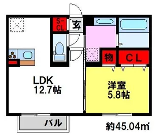 ハイコンプリートV【1階】の間取り