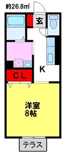 ロイヤルパーク蔵上【1階】の間取り