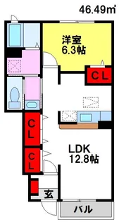 シャルマン壱番館【1階】の間取り