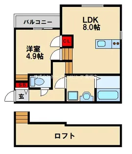 アルヴィータ基山I【1階】の間取り