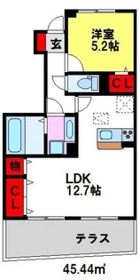 ロゼフェアリー【1階】の間取り