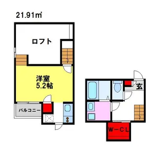 CB鳥栖フェリシア【2階】の間取り