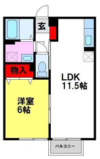 グレース【105号室】の間取り