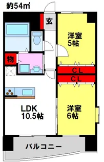 E.POPULARII【2階】の間取り