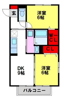サンライズII番館【2階】の間取り