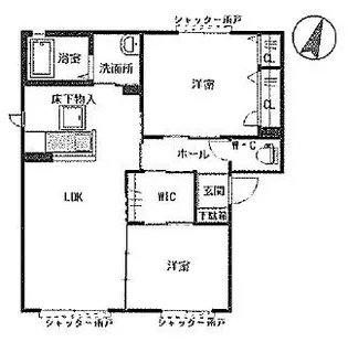 クレガ【B101号室】の間取り
