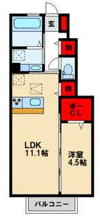グレイス仁【1階】の間取り