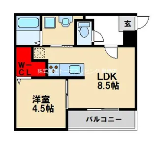 alba LEAFII【3階】の間取り