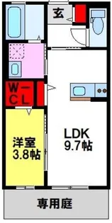 カーサ弥生が丘I【1階】の間取り