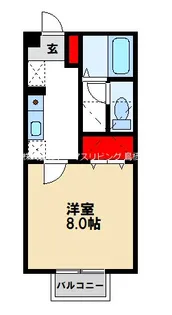 ヴェルメゾン【2階】の間取り