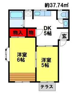 ファミール高下【2階】の間取り