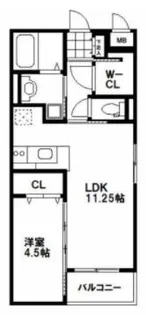 ボワットブランシュ【505号室】の間取り