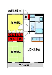 ディアレジデンス【103号室】の間取り