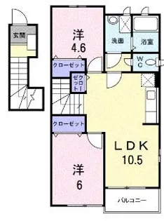 セイバリーヒルズ希みが丘【2階】の間取り