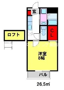 メゾンファンダー【2階】の間取り