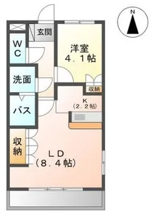 アドバンスI【1階】の間取り