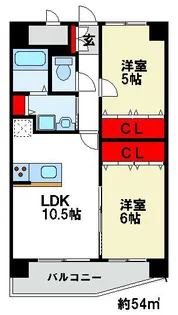 E.POPULARII【3階】の間取り
