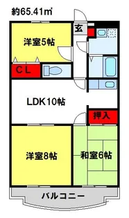 ラフィーヌプラザ水町【203号室】の間取り