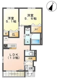 パドレ・レージェ【1階】の間取り