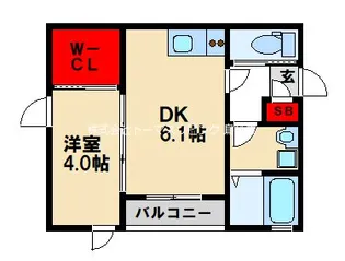 ブルーミー鳥栖レジデンス【201号室】の間取り