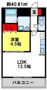 E.POPULARII【3階】の間取り
