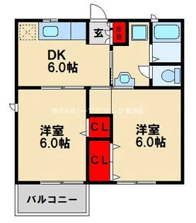 フリーダム美鈴ヶ丘II【2階】の間取り