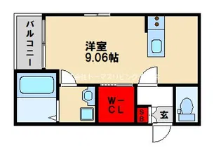 PeachIII【101号室】の間取り