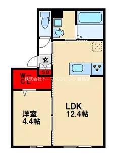 ラ・ルーチェ【1階】の間取り