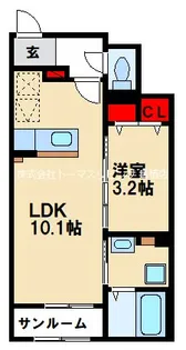 グラッド コート【102号室】の間取り