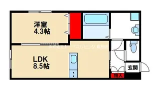 アン・レーヴ(En reve)【205号室】の間取り