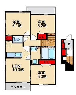 ニューライフ21 C【2階】の間取り
