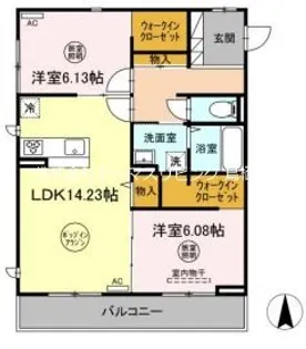 S・レーヴ【305号室】の間取り