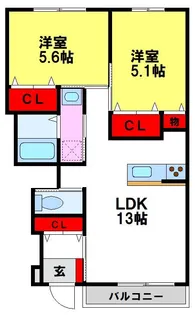 パドレ・レージェ【1階】の間取り