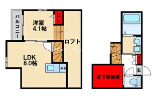 ソラアロッジメント【102号室】の間取り