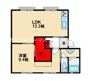 レシャルマントメゾン【B101号室】の間取り
