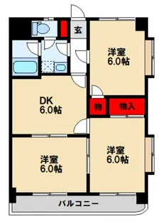 サンヒルズ福田【2階】の間取り
