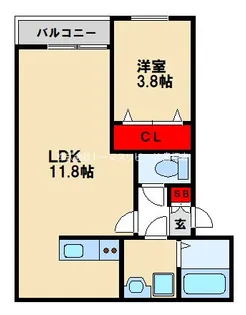 リタリッチ鳥栖壱番館【1階】の間取り