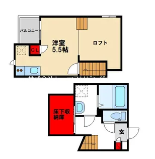 CB鳥栖グレーデ【1階】の間取り