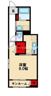 ブルームクレスト【1階】の間取り