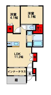 indigoblue【1階】の間取り