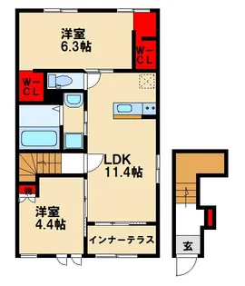 indigoblue【2階】の間取り