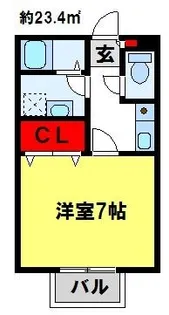 セジュール紅葉II【102号室】の間取り