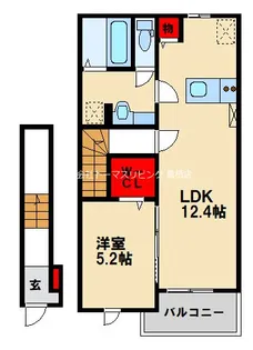 エスペランサ田代【2階】の間取り