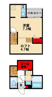ADC小郡ブルク【206号室】の間取り