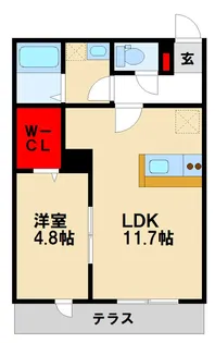 ファーデンベルク鳥栖【1階】の間取り