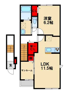 カンフル【2階】の間取り