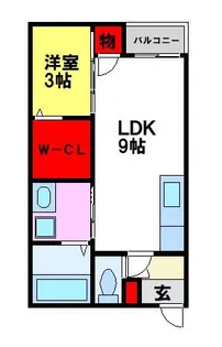 moco【203号室】の間取り