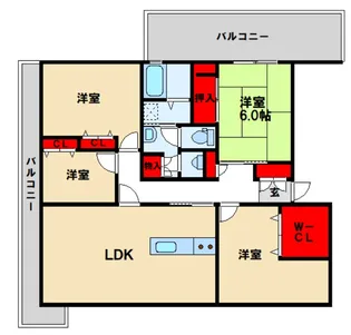 フォレストハウス【5階】の間取り