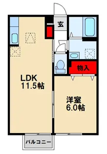 グレース【1階】の間取り