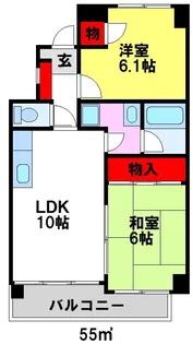 コンフォールメゾン【3階】の間取り